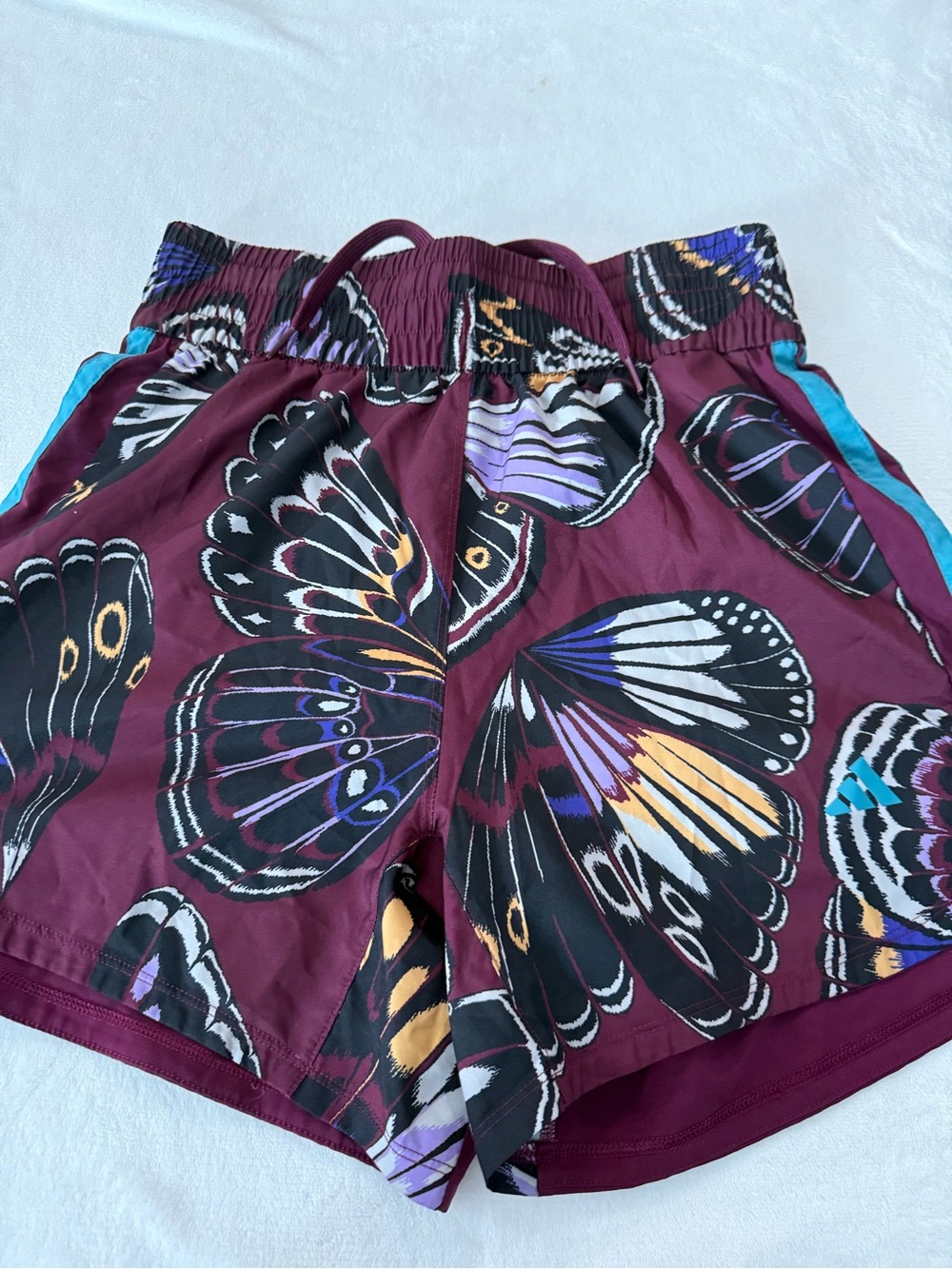 Adidas x FARM Rio Pacer Shorts all-over butterfly wing print Small D83